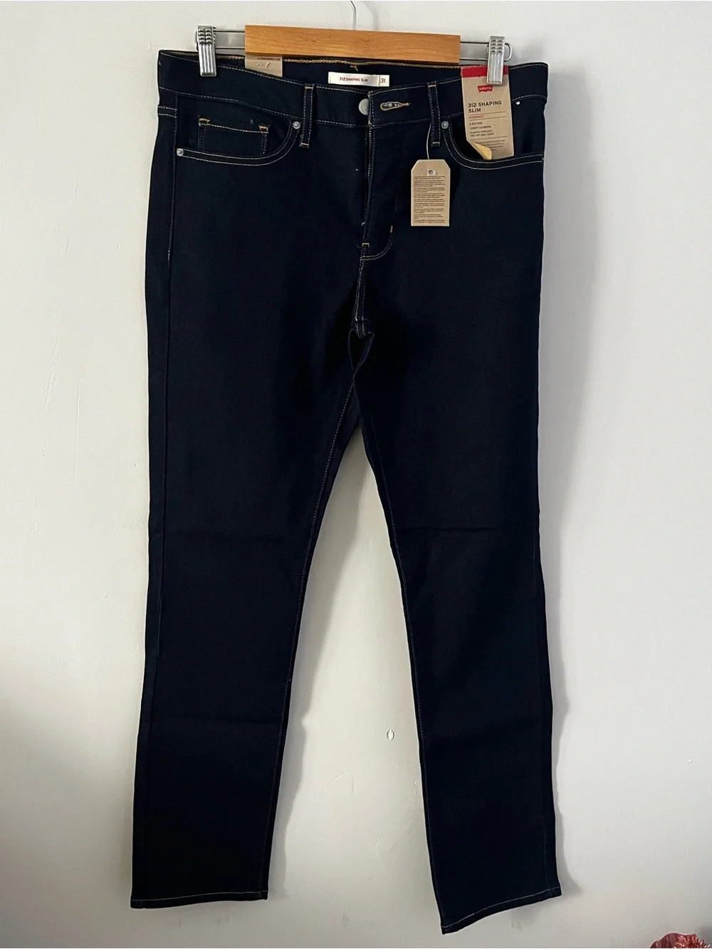*2 PAIRS* Levi's Dark Wash "312 Shaping Slim" Mid-Rise Jeans - Picture 5 of 7